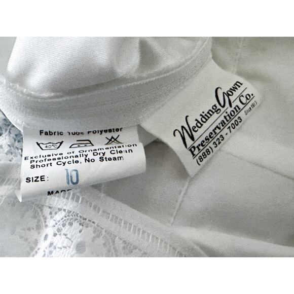 Enchanting by Mon Cherie NEW 218169 Bohemian Lace Wedding Gown Dress Size 10 - Picture 5 of 5